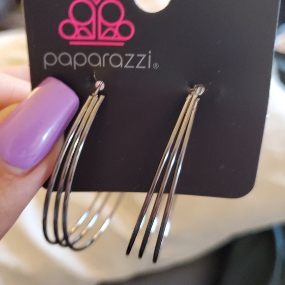 Silver earrings